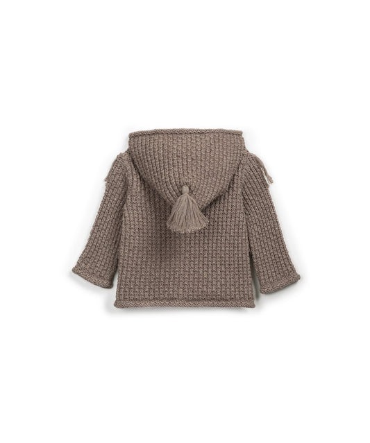 Knitted cardigan - Pine