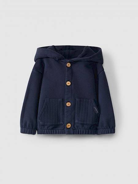 Plush hoodie - navy