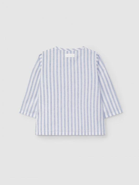 Blauw gestreept hemdje