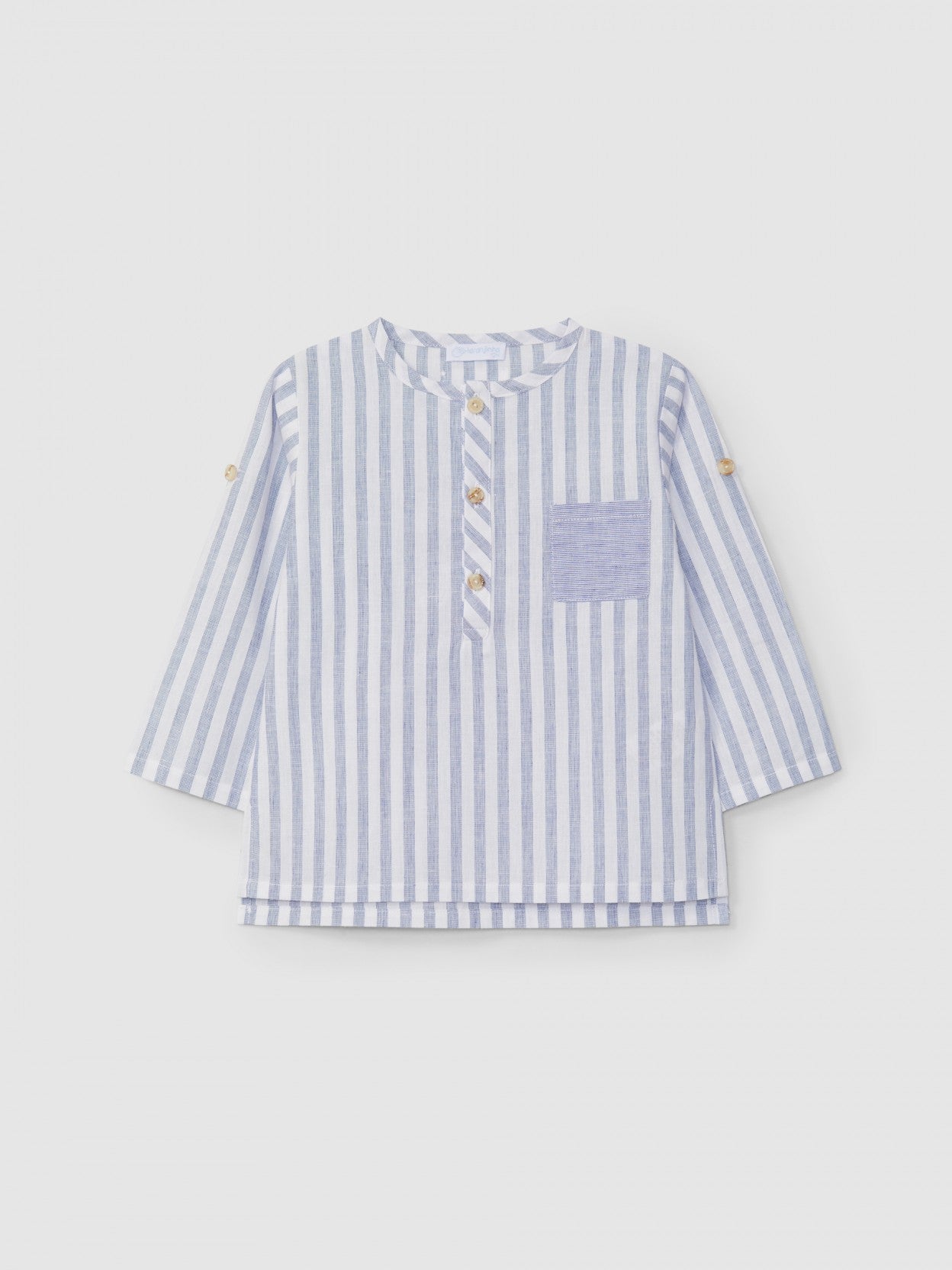 Blauw gestreept hemdje