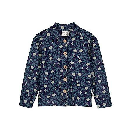 Blauwe longsleeve bloemen