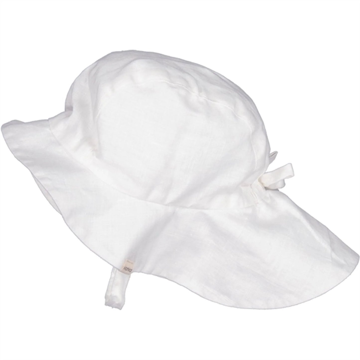 Linnen zonnehoedje - White