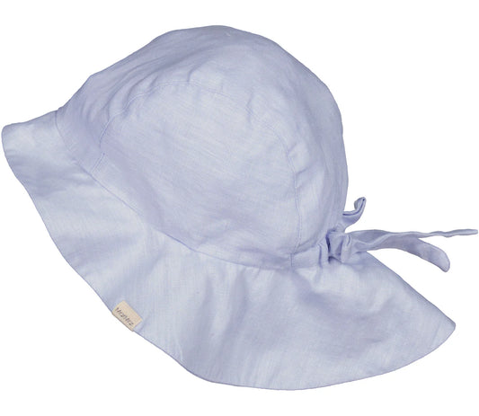Linnen zonnehoedje - Blue mist