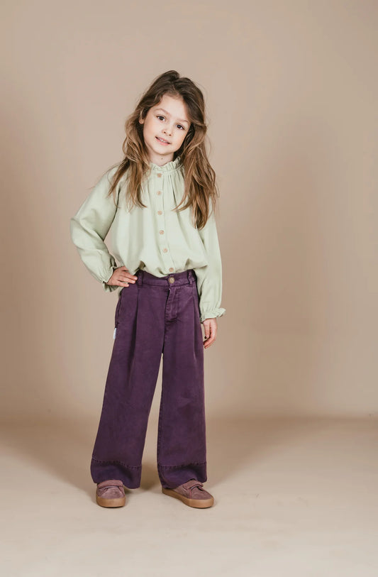 Raglan Blouse - Salvia Green