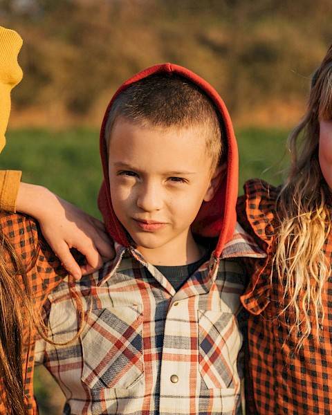 Overshirt red squares