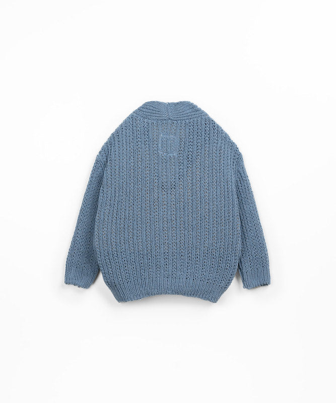 Knitted cardigan - Sea
