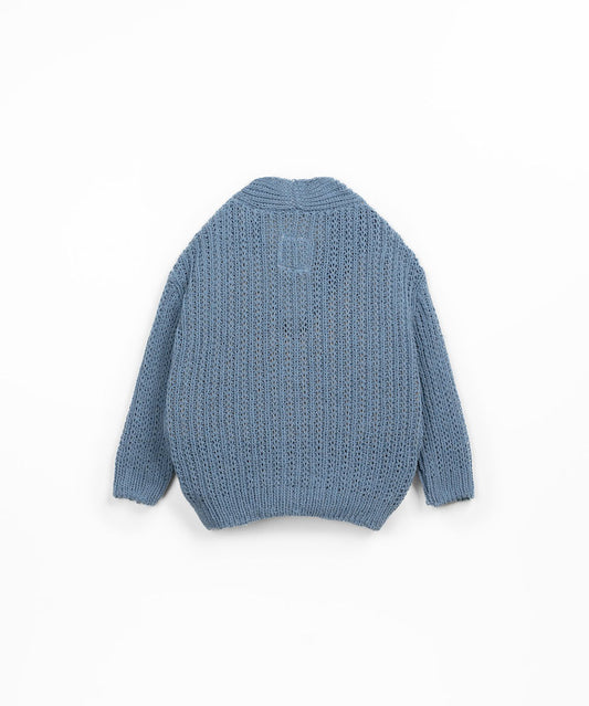 Knitted cardigan - Sea