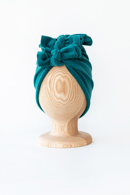 Turban velvet - aqua