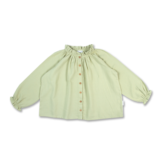 Raglan Blouse - Salvia Green