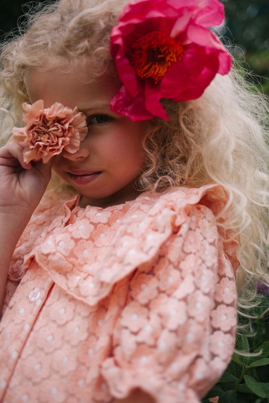 Flowerly shirt pale - pink