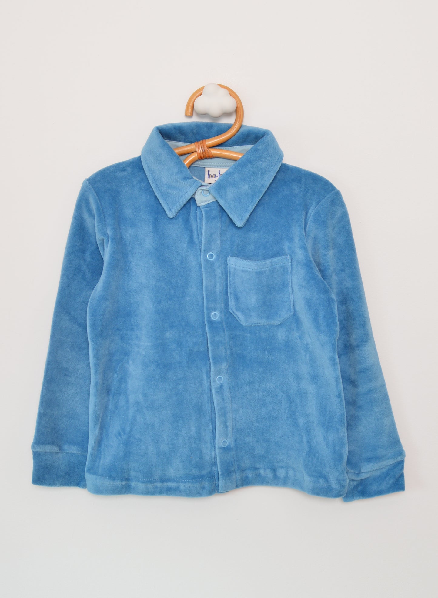Dikke longsleeve/dun truitje - Boys shirt blue