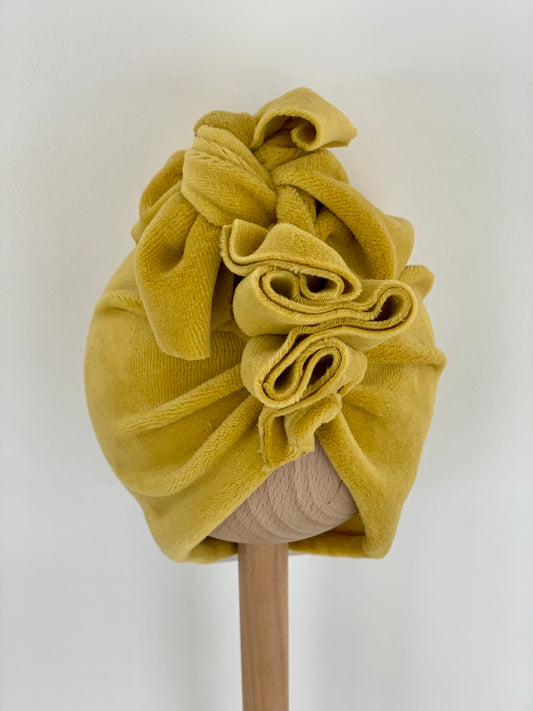 Turban velvet - mustard