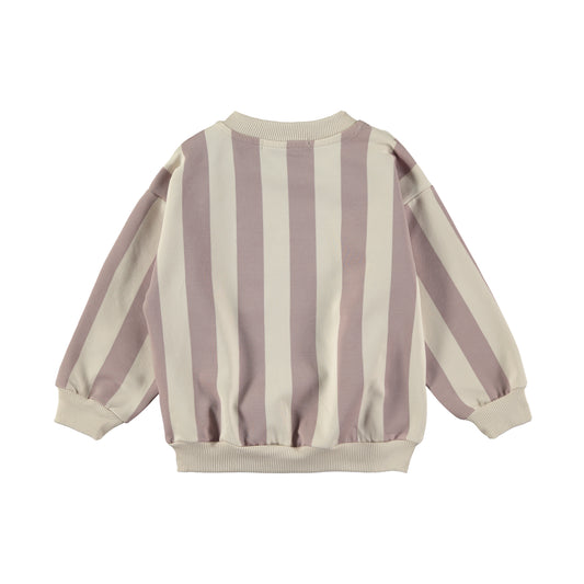 Sweatshirt - stripes pink