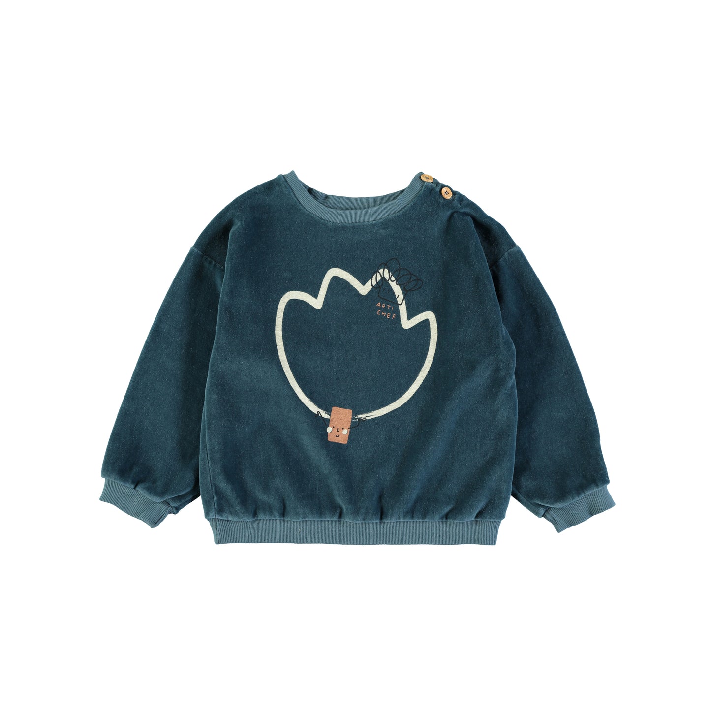 Sweatshirt - Artichef fluweel