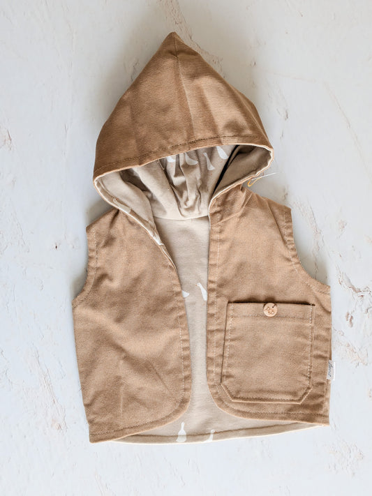 Fluwelen vestje - ganzen