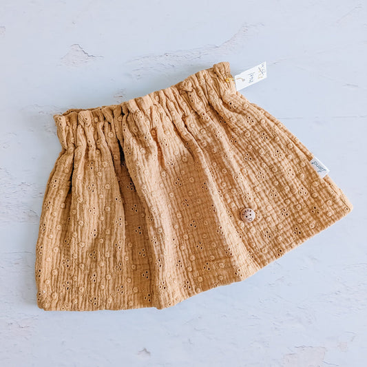 Rokje bruine broderie