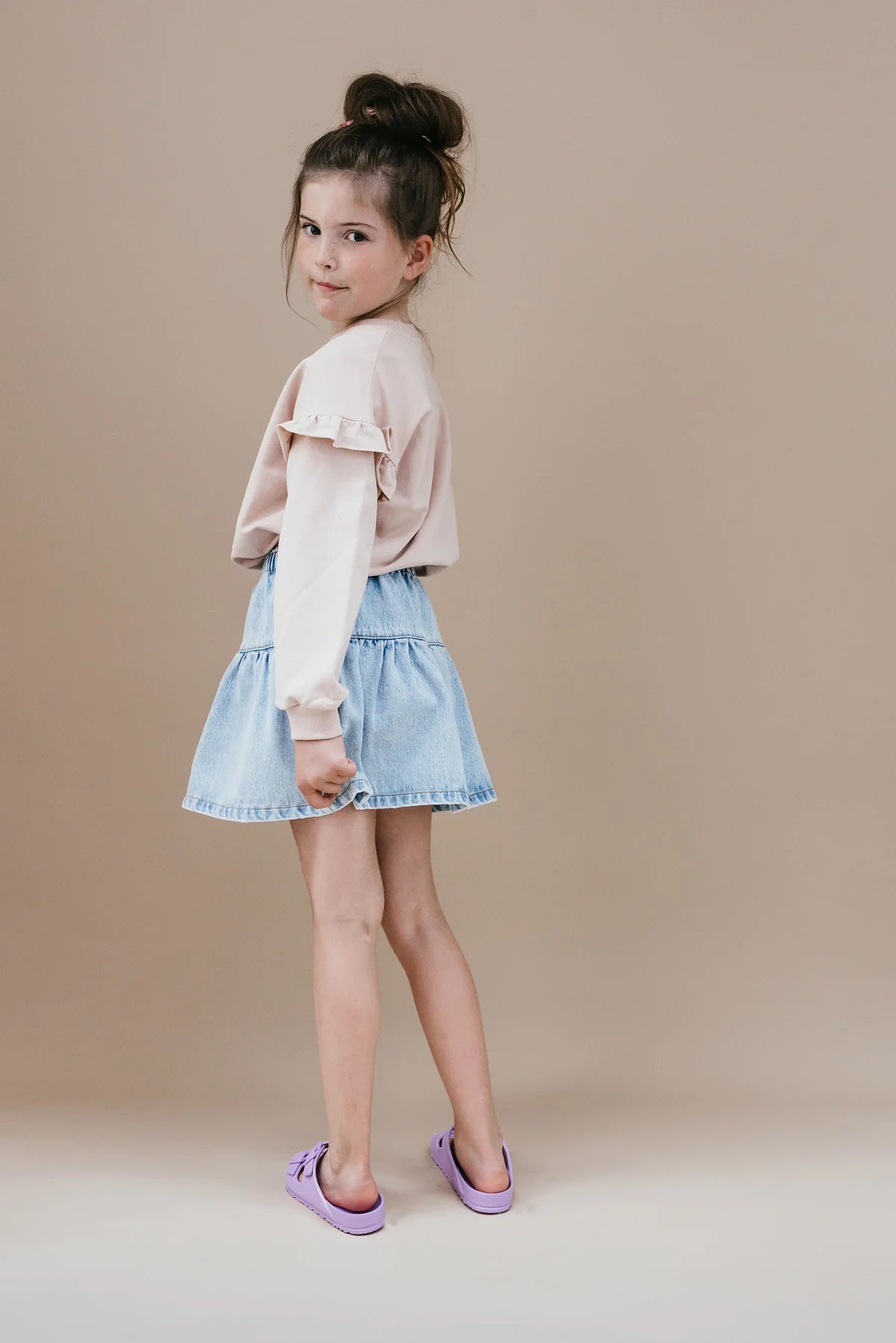 Jeans Ruffle skirt