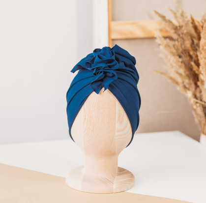 Turban - organic navy