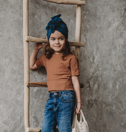 Turban - organic navy