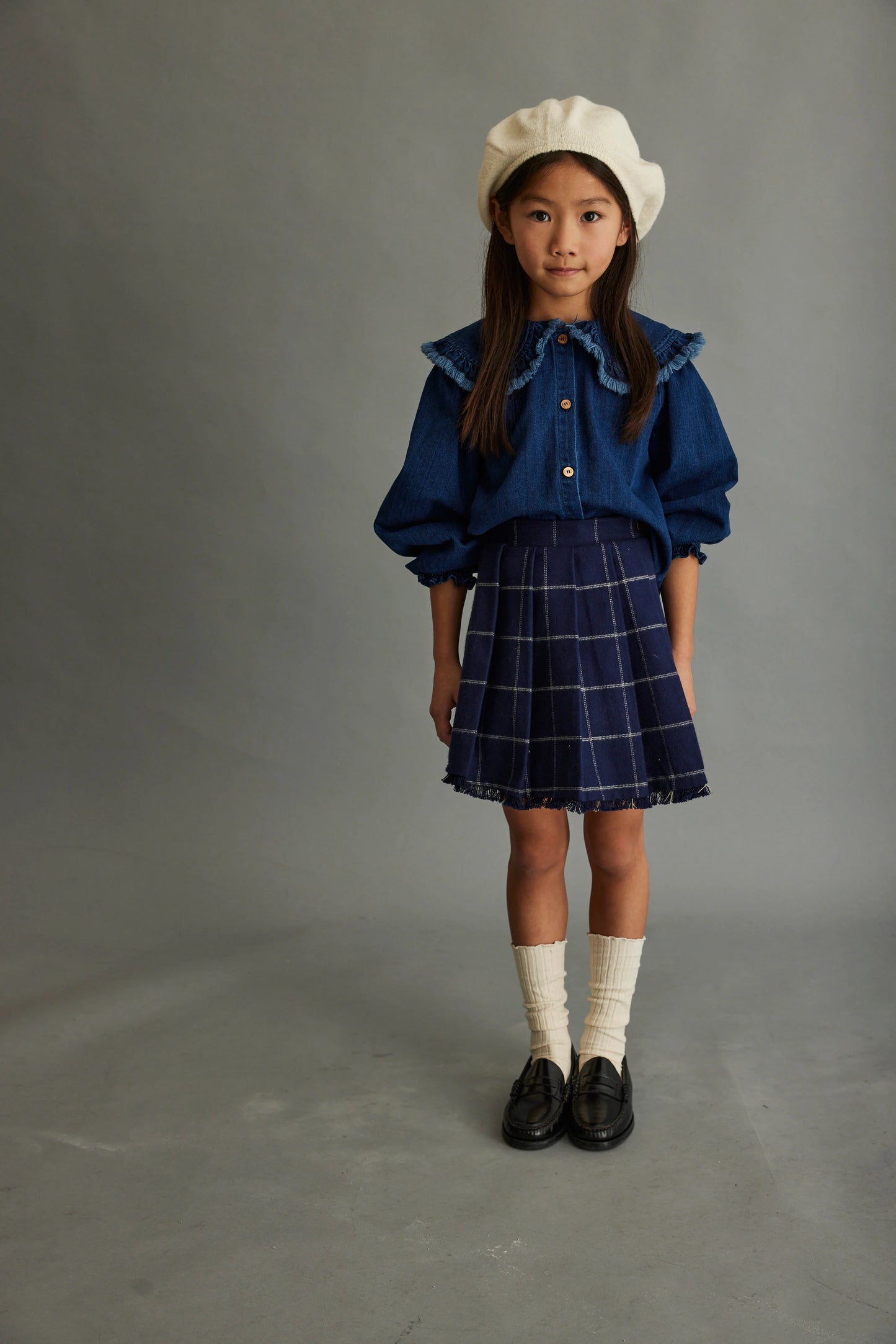 Meryk plaid flannel skirt