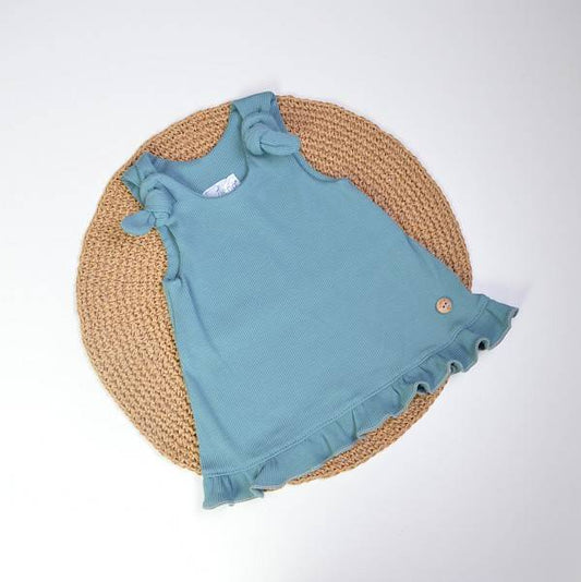 Appelblauwzeegroen kleedje