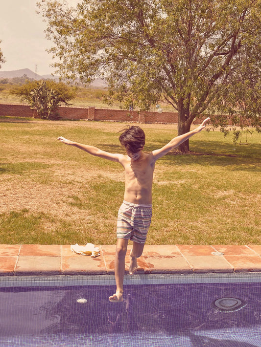 Multi stripes swimshorts