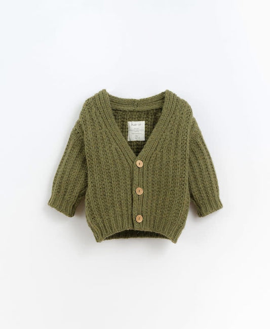 Knitted Jacket - Pea