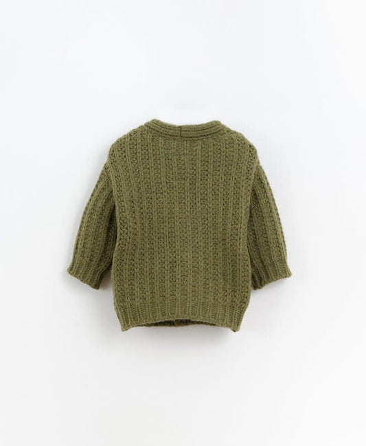 Knitted Jacket - Pea