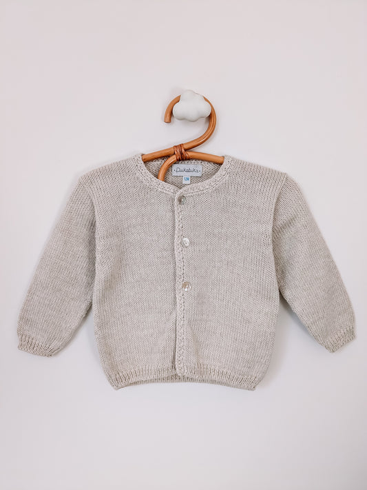 Cardigan met knoopjes - beige