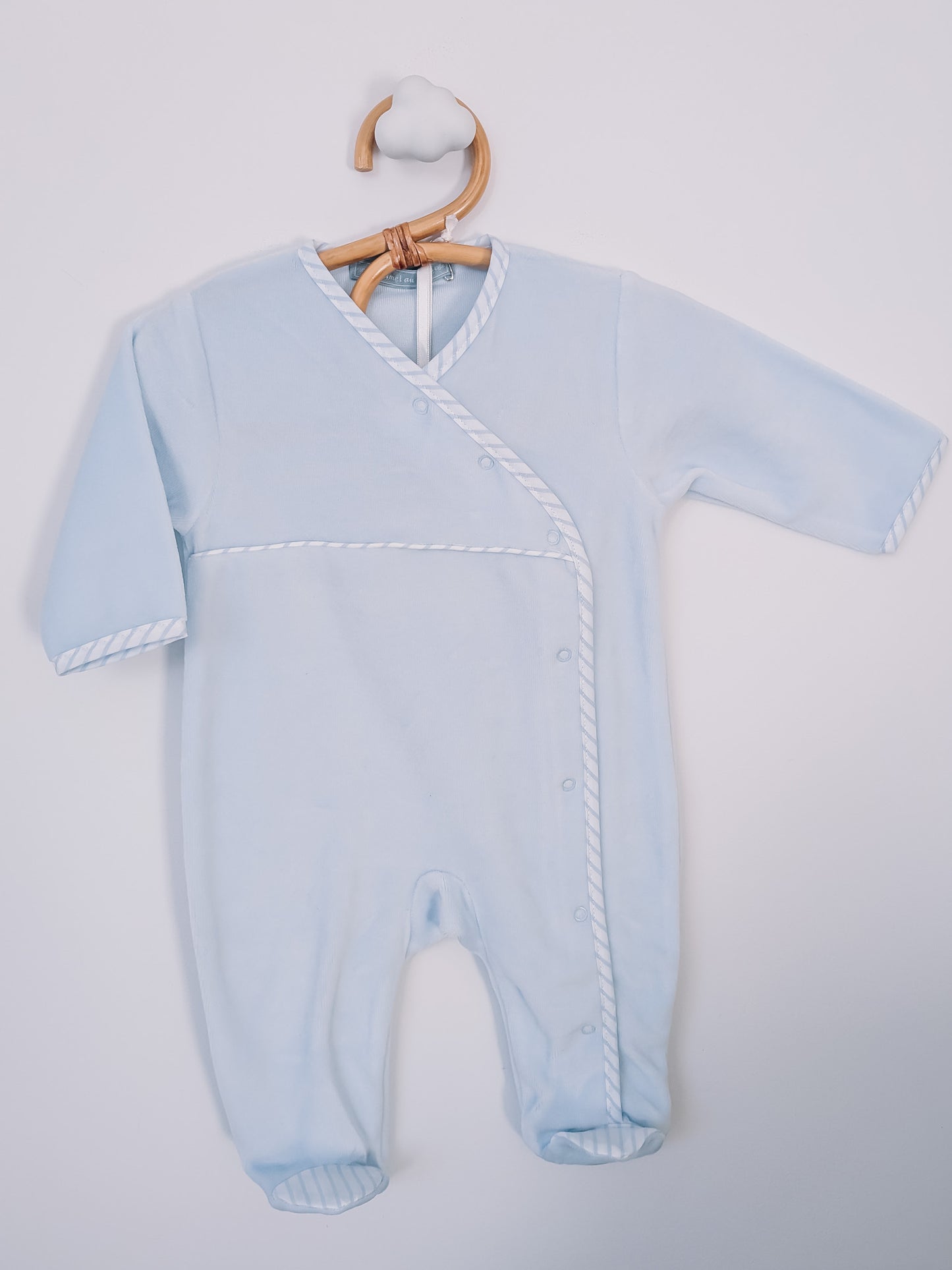 Fluwelen pyjama - Raphael bleu