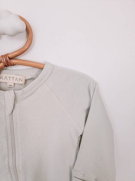 Footed onesie - milk