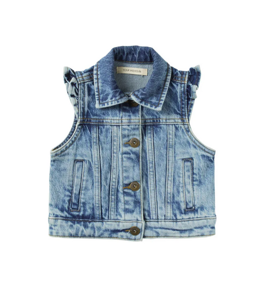 Mouwloos jeansjasje - Prudence