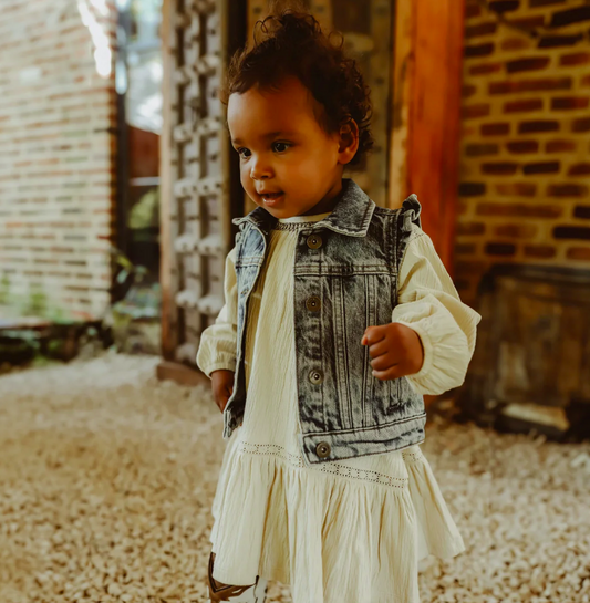 Mouwloos jeansjasje - Prudence