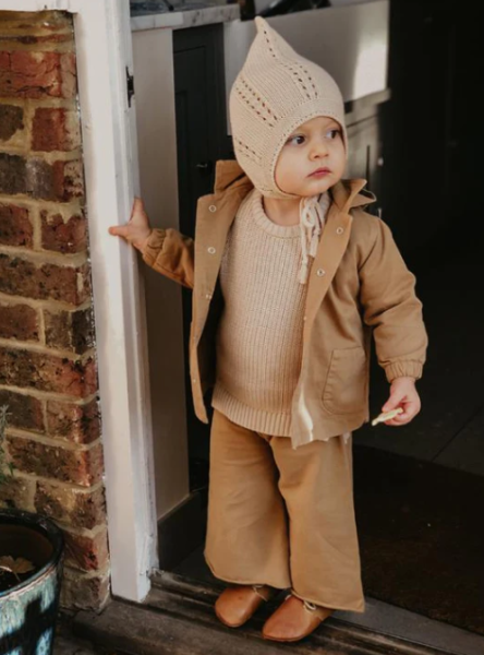 Wide leg fleece trouser