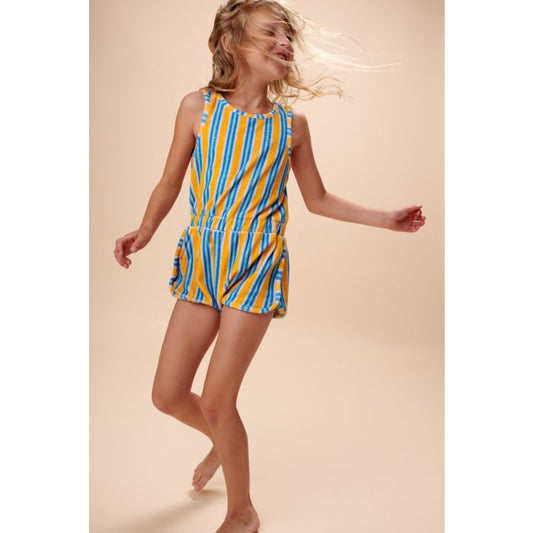 Jumpsuit in badstof - stripes