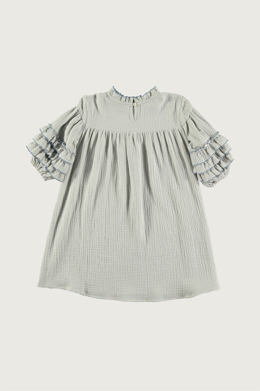 Double gauze dress - Light blue