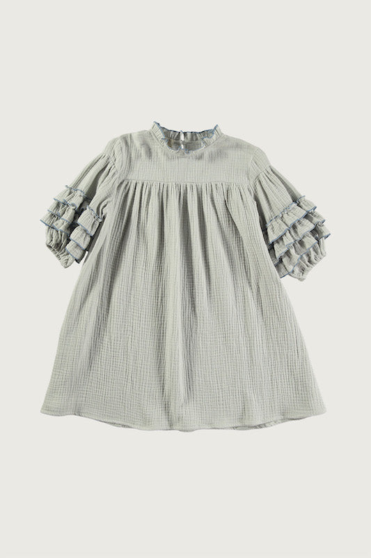 Double gauze dress - Light blue