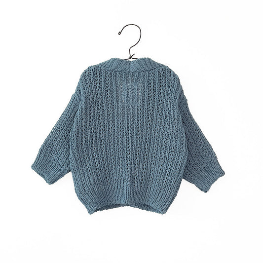 Knitted cardigan Baby - Sea