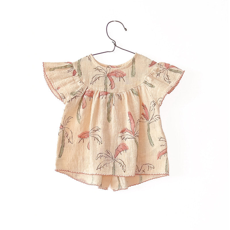 Printed woven tunic - Crochet