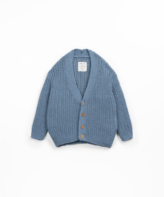Knitted cardigan - Sea
