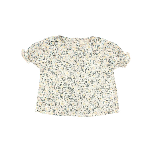 Flower dots blouse - sand