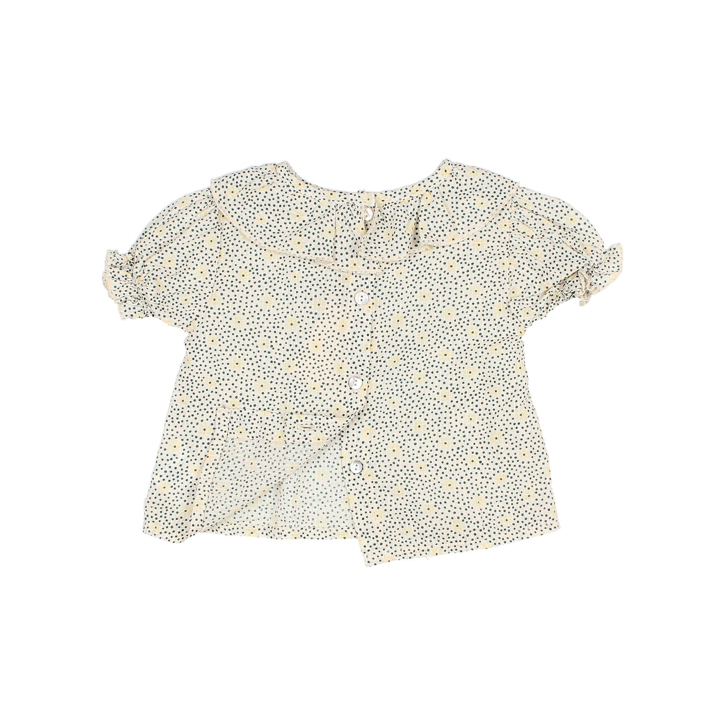 Flower dots blouse - sand