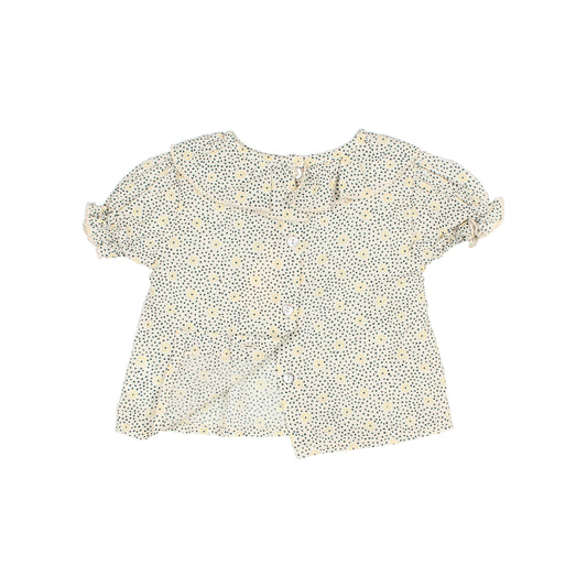 Flower dots blouse - sand