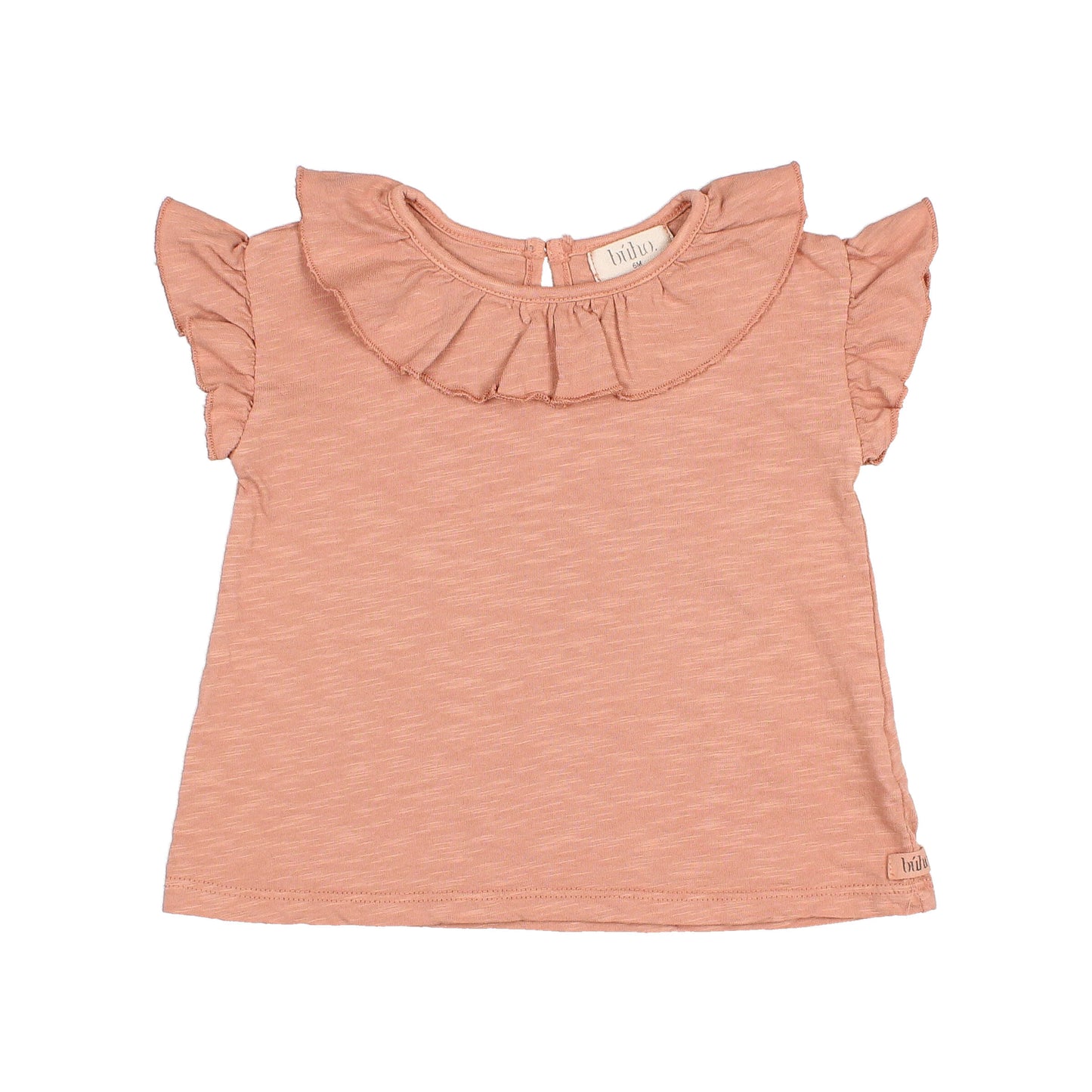 Frill collar t-shirt - rose clay