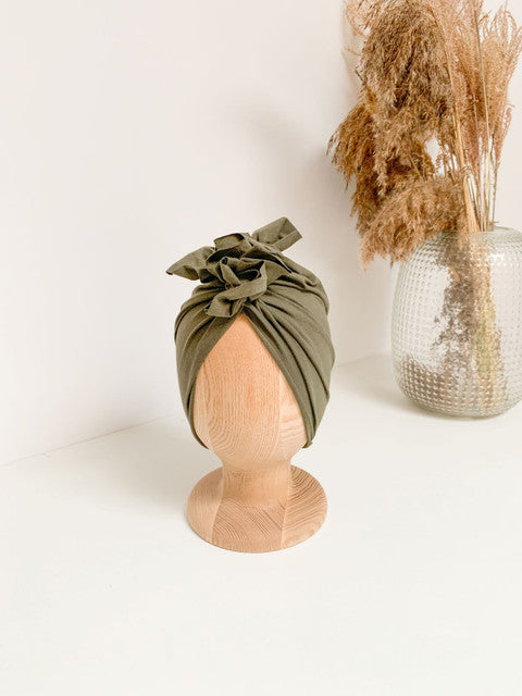 Turban - organic khaki