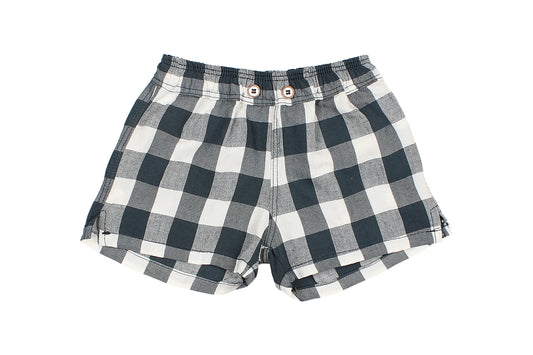 Baby Gingham short - blue night