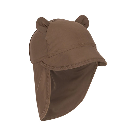 Aster bear sun hat - shitake