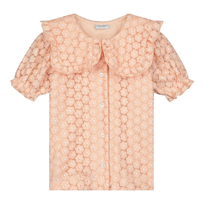 Flowerly shirt pale - pink