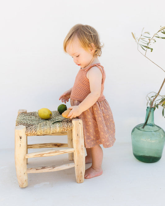 FLower dots dress - rose