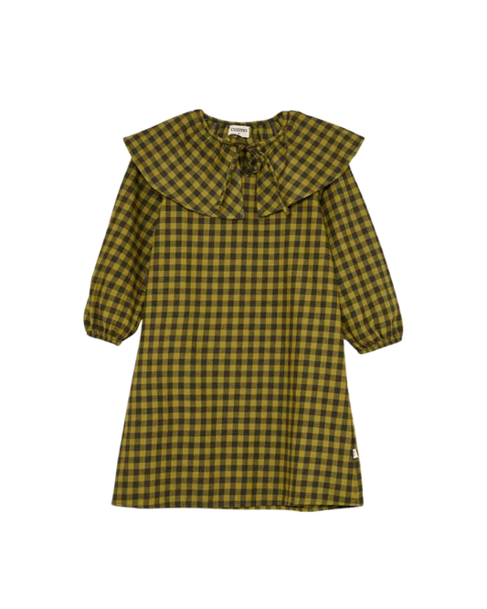 Bertak Gingham dress - green